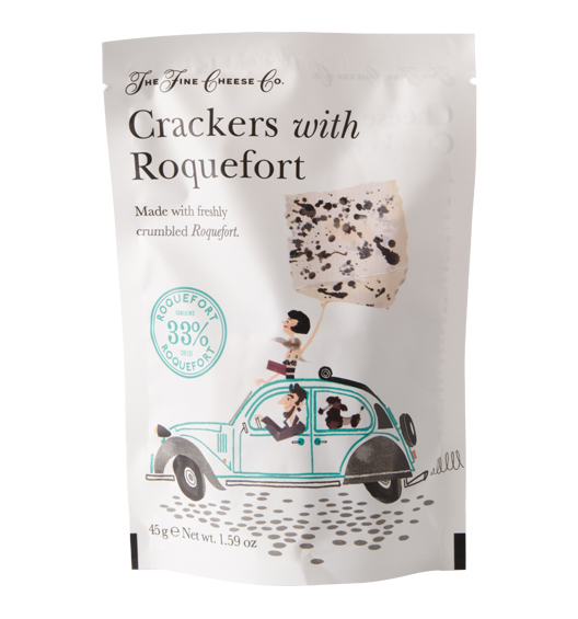 Cracker mit Roquefort